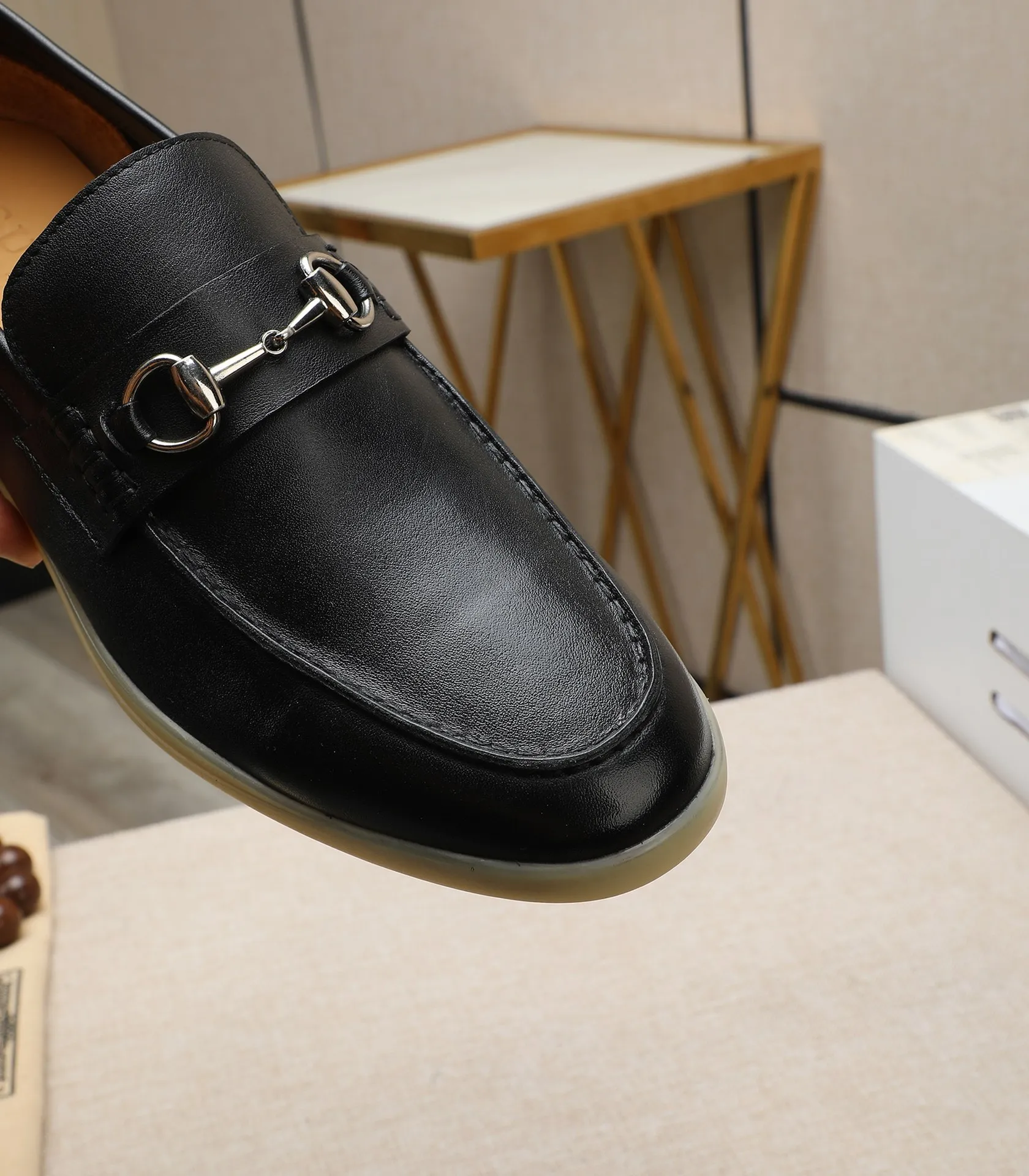 Men's shoes 💰520 📛📛Original (water-dyed cow lining) GUCCI official website formal shoes🌀 Italian 🇮🇹Imported cowhide➕Top imported water-dyed cowhide lining💋Finely handmade Original bottom, the real thing looks better when photographed in person Standard size 38-44